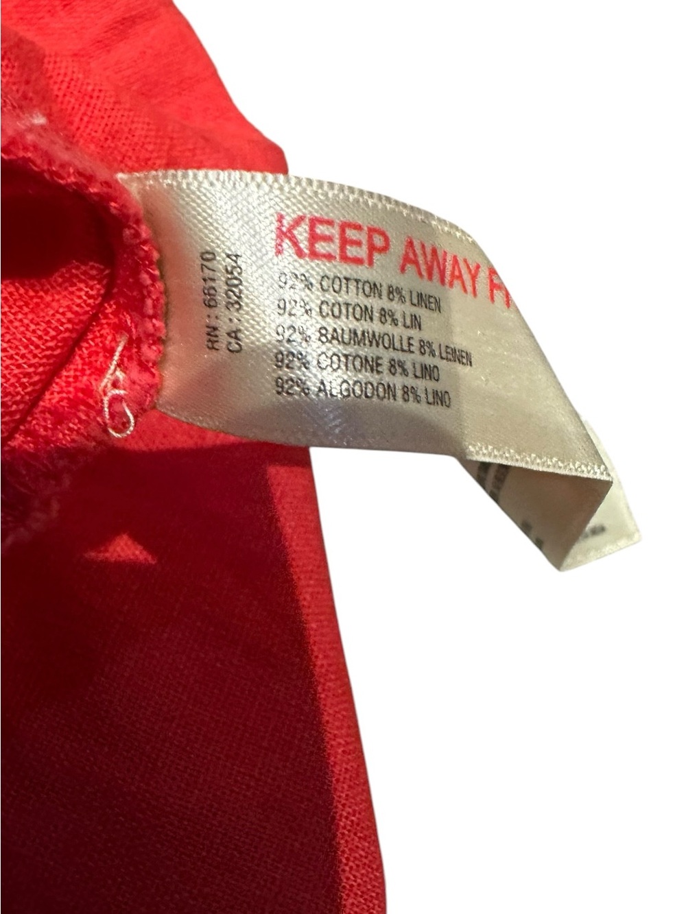 Free People | Cross of Sunlight Linen Blend Mini Dress with Pockets Red | Small - Picture 14 of 15